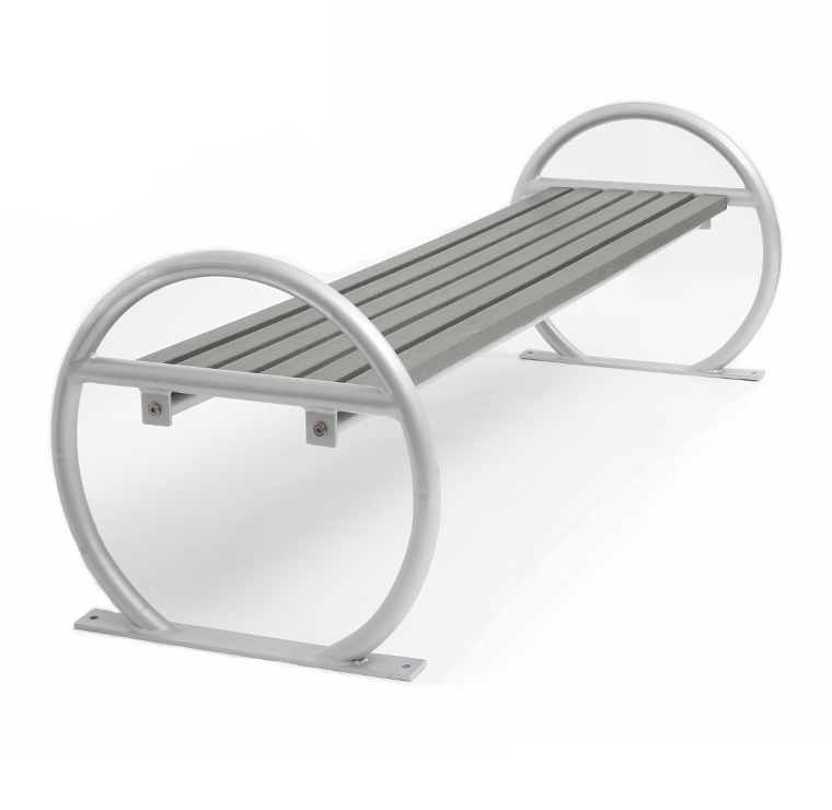 Backless Recycled Plastic Park Bench Cab 824 Canaan