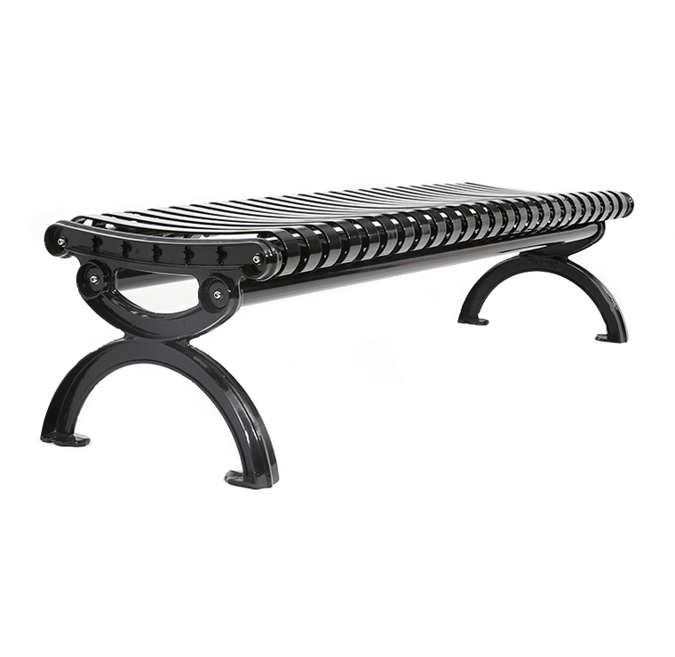 Commercial Metal Backless Park Bench Cal 957b Canada Canaan 6302