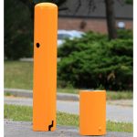 safety yellow posts bollards