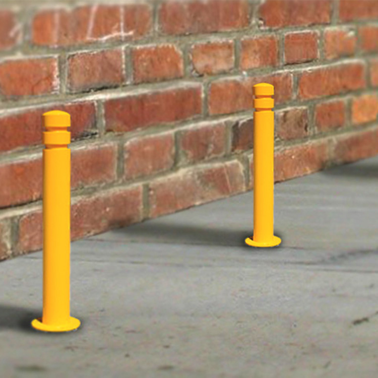 safety yellow posts bollards