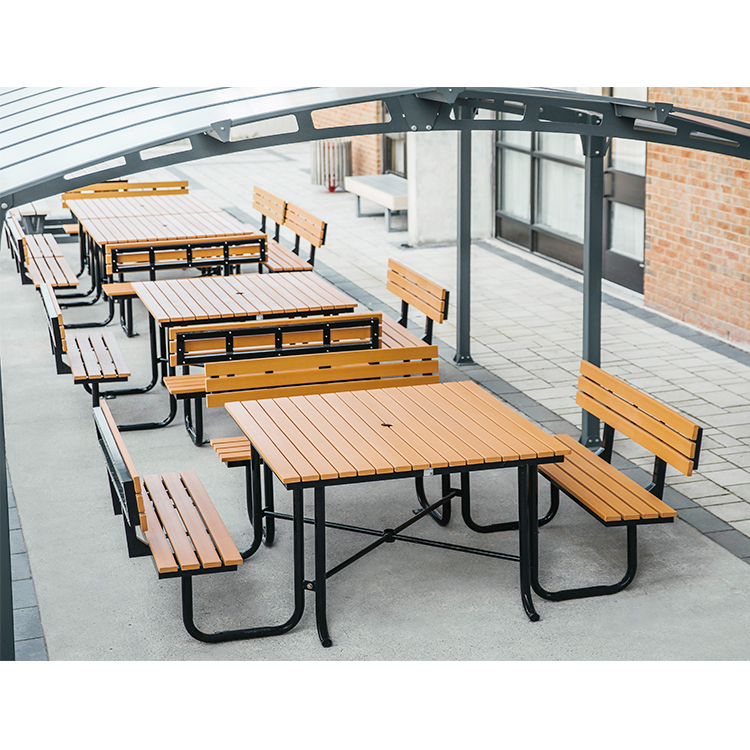 commercial outdoor dining tables for patio offer convenience and create a space where people can enjoy a snack time together outside