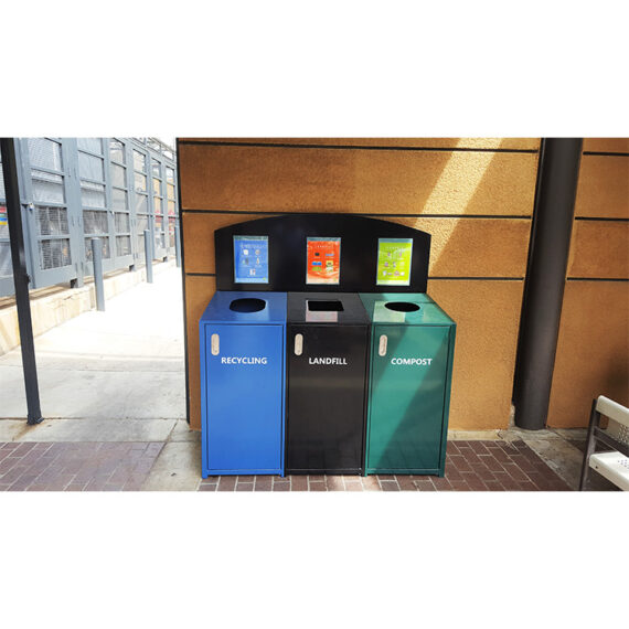 Commercial Outdoor Recycling Station CRC707 Canada