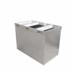commercial stainless steel recycling bin