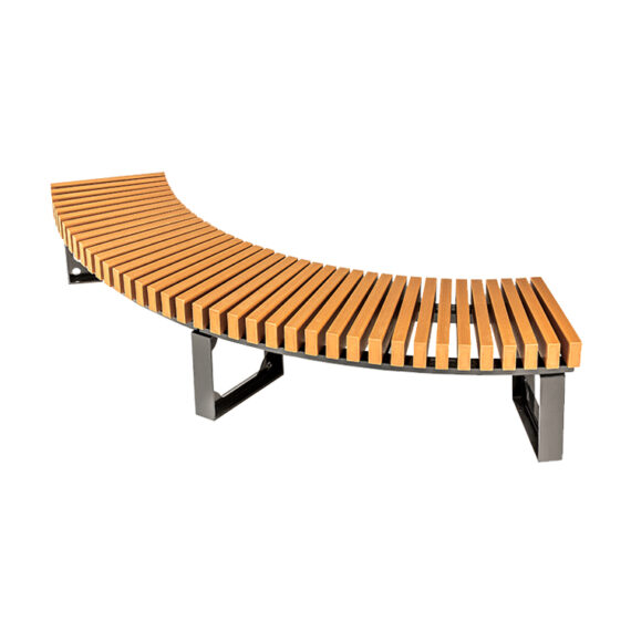 Outdoor Commercial curved patio Bench