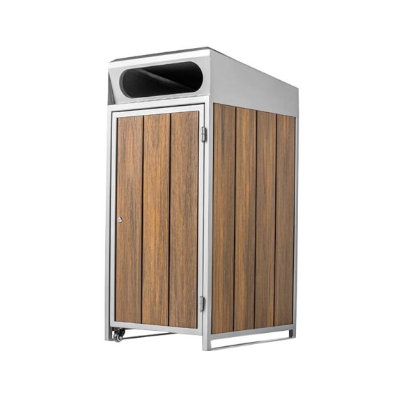 commercial outdoor trash bin CAY-140 for parks and streets