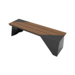 commercial outdoor recycled plastic park and porch bench