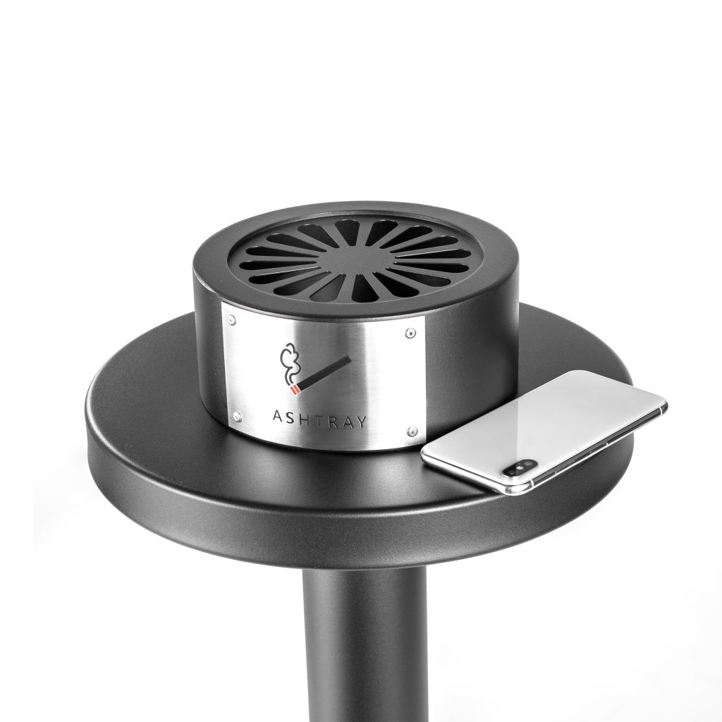 Outdoor Commercial Cigarette Receptacle CAM389 Canaan