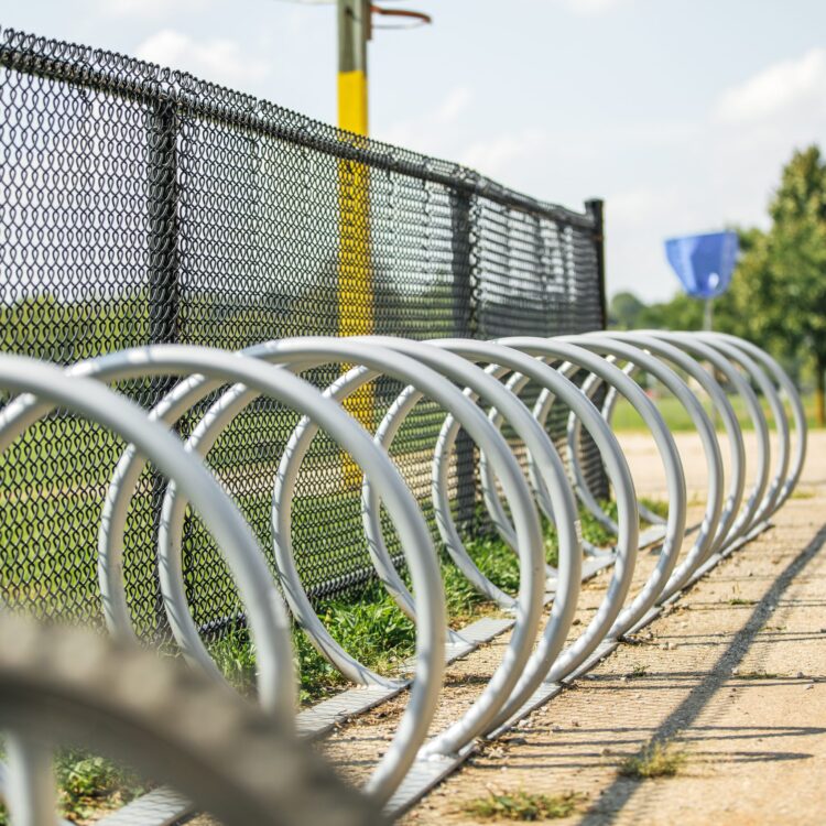 commercial bike parking rack