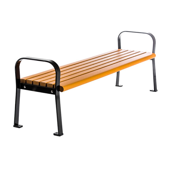 Backless Recycled Plastic Commercial Outdoor Bench CAB-801B