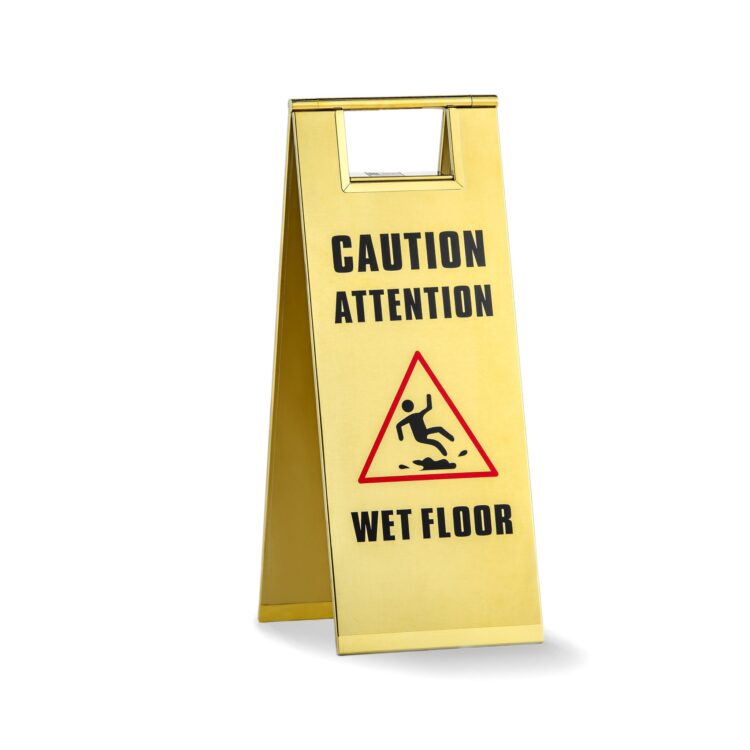 caution floor sign