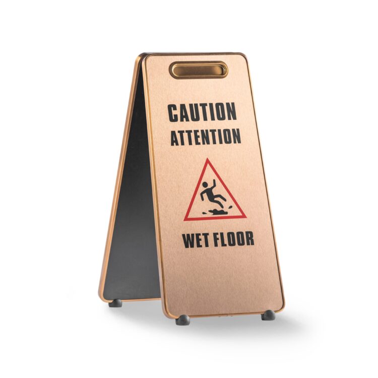 wet floor caution sign