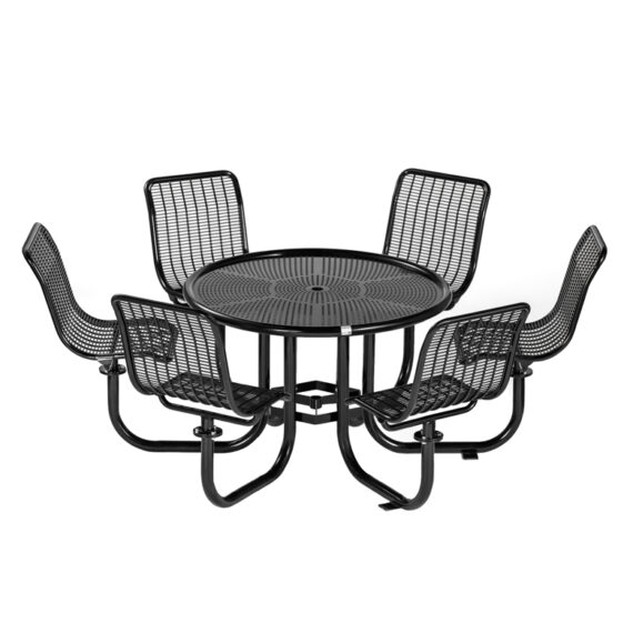 commercial metal patio picnic table CAT-034