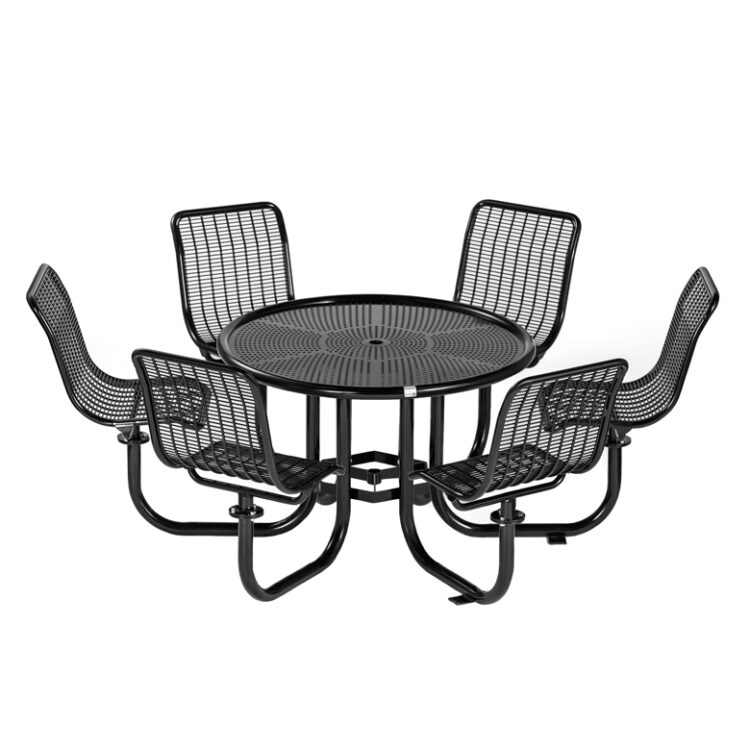 commercial metal patio picnic table CAT-034