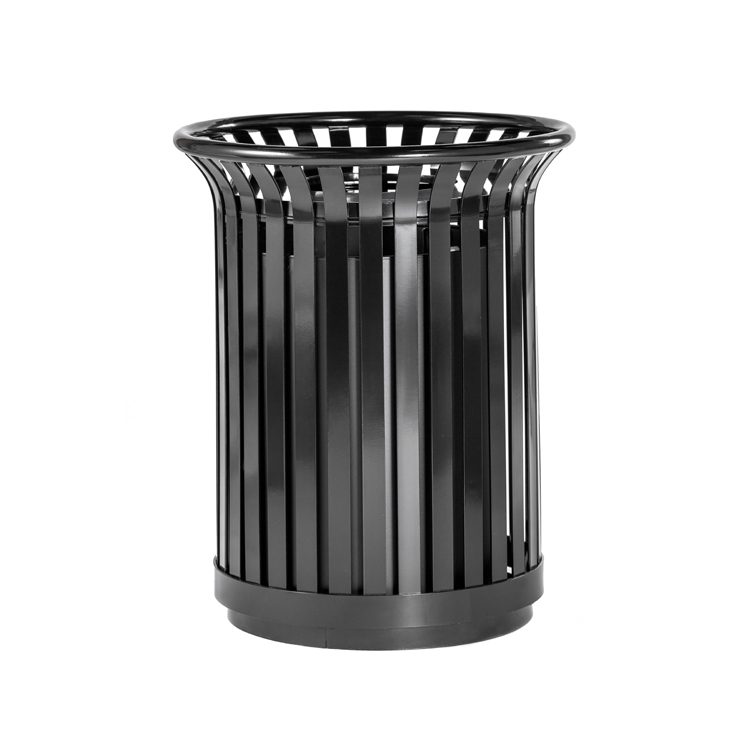 classic outdoor steel trash bin