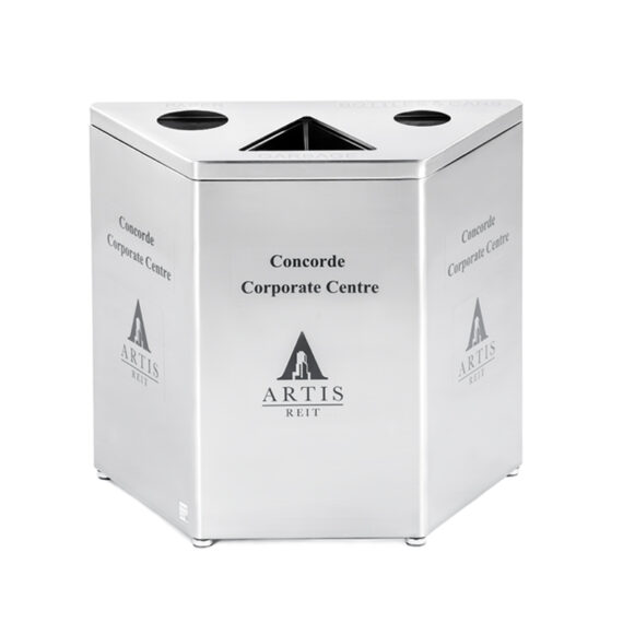 Commercial Stainless-Steel Recycling Bin CRC 706N
