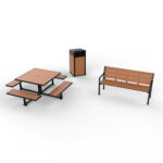 wood plastic composite outdoor furniture set