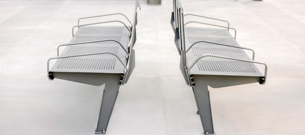 commercial bench CAL-717 for public spaces