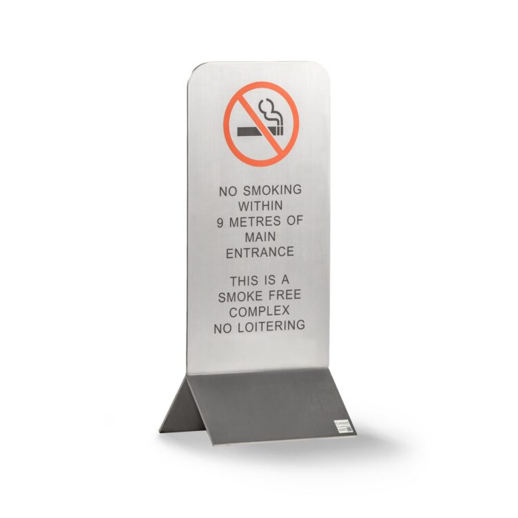 no smoking floor sign