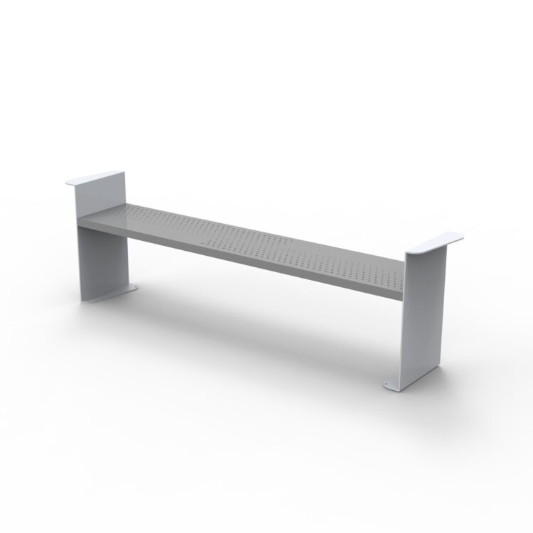 metal park bench