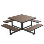 recycled plastic commercial public picnic table CAT-201N