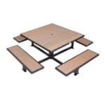 recycled plastic commercial dining picnic table