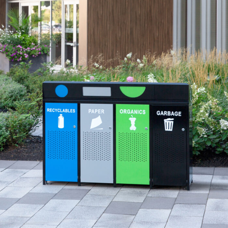 metal recycling stations for commercial and outdoor