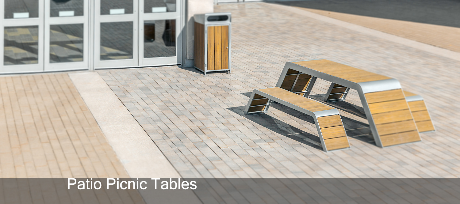 The square outdoor commercial recycled plastic picnic table is very popular in schools, parks, and community centers.