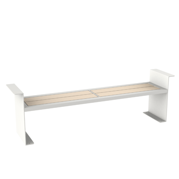 Recycled Plastic Patio Bench CAB-718-Front 1